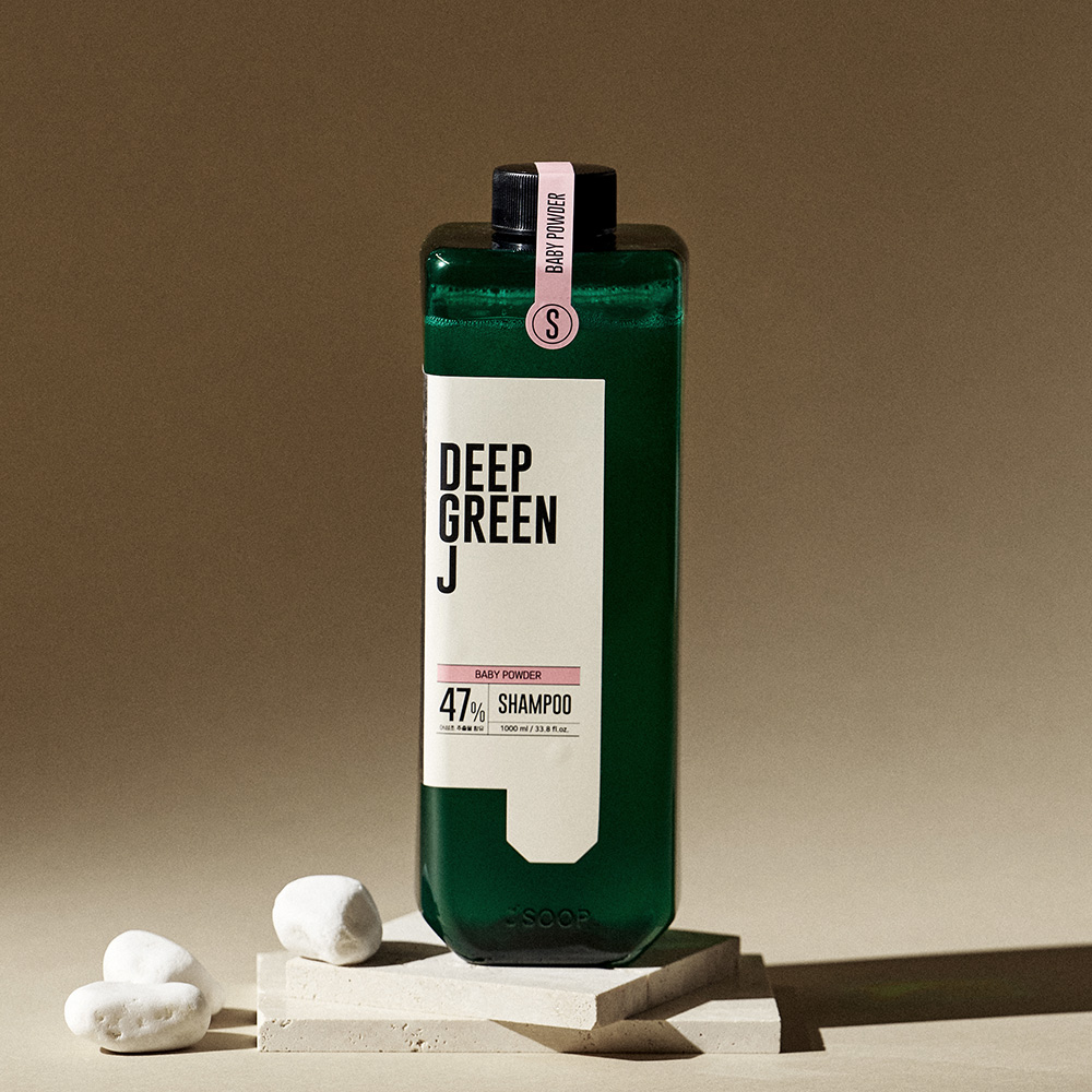 [제이숲] 딥그린제이 네이처 샴푸 1000ml - 베이비파우더